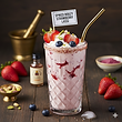Spiked Boozy Strawberry Lassi